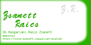 zsanett raics business card